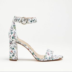 Ann Taylor Leannette Floral Block Heels